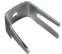 Briscon, Cable Strap, Fold Over, Cable Size: 2/3 AWG SE Cable, Strap Size: 1 IN Inside Width X 5/8 IN Inside Height, Mounting: (1) X 1/4 IN Mounting Hole Diameter, Material: Aluminum, Master Carton: 1000