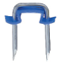 Briscon, Insulated Cable Staple, Cable Size: 14/2 AWG And 14/3 AWG Armored Cable, 14/2 AWG And 14/3 AWG Metal Clad Cable, 14/2 AWG Through 10/3 AWG Non-Metallic Sheathed Cable, 14/2 AWG And 12/2 AWG Underground Feeder Cable, Staple Size: 1/2 IN Width X 1 IN Length, Material: Low Carbon Steel, LDPE P