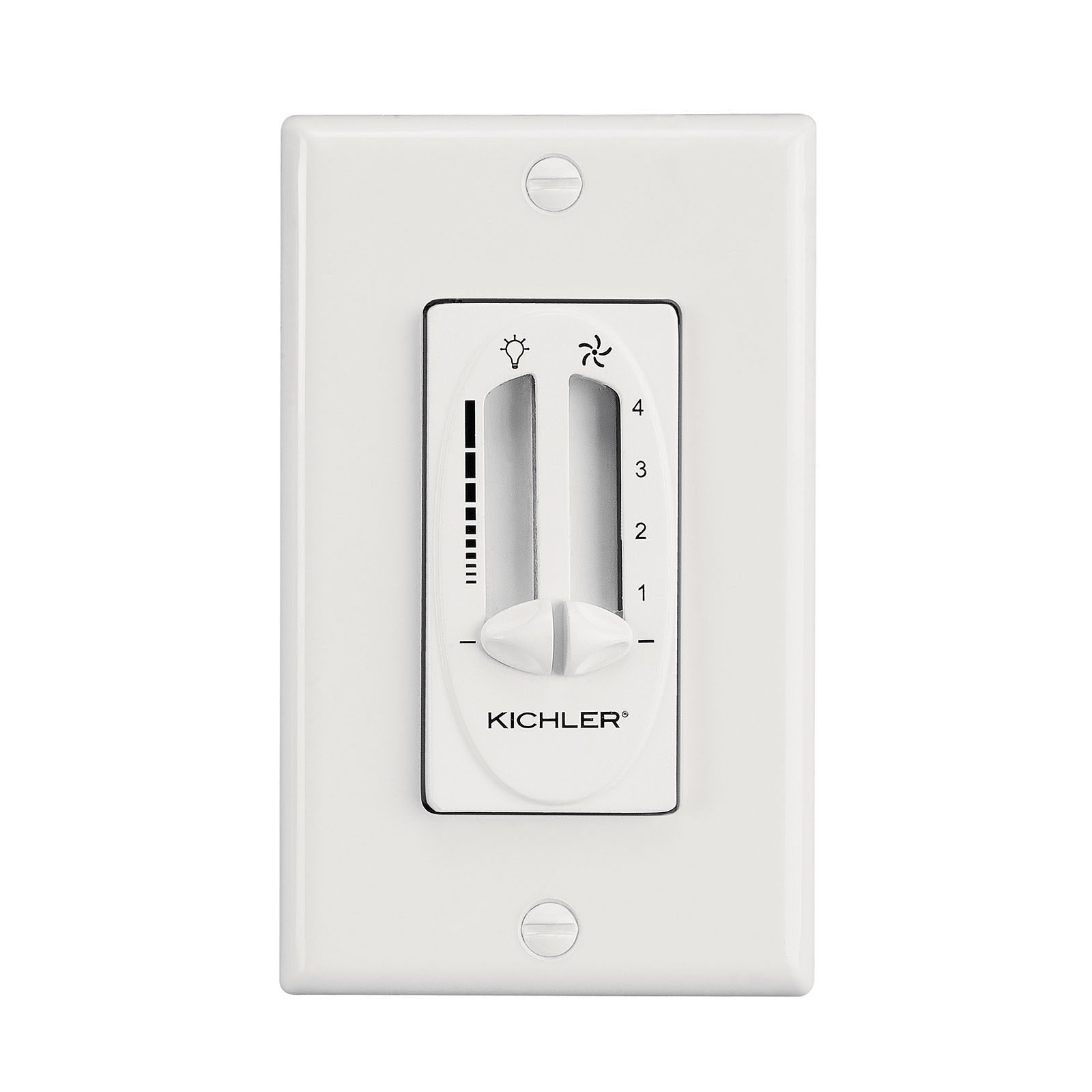 A lighting support necessity, this fan 4 speed light dimmer features a classic White finish.