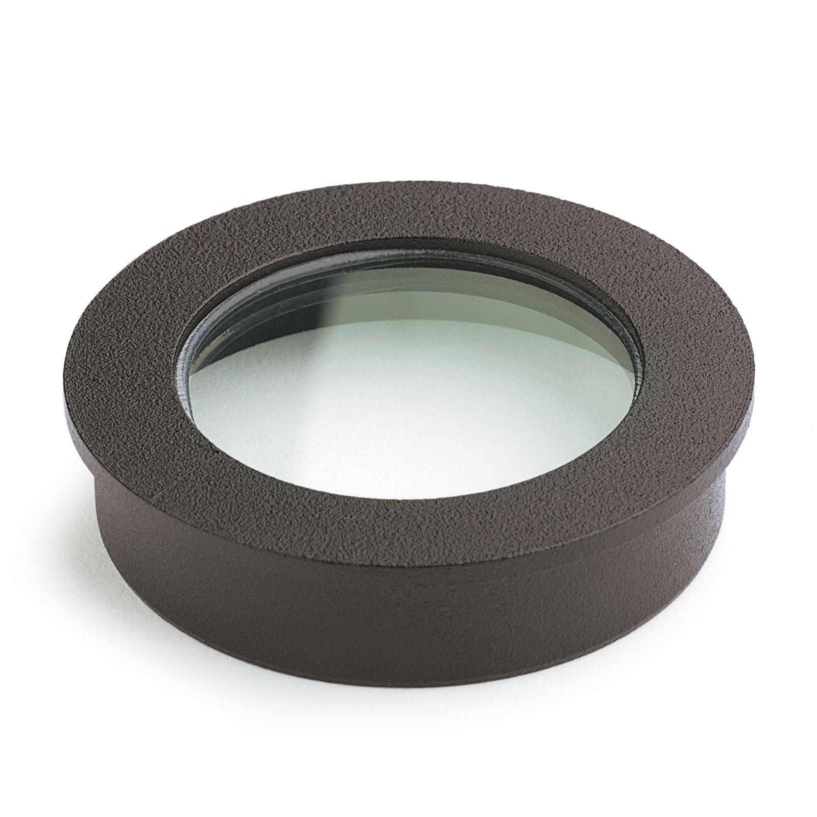 Heat Resistant Lens - Heat-resistant glass lens held in an aluminum ring