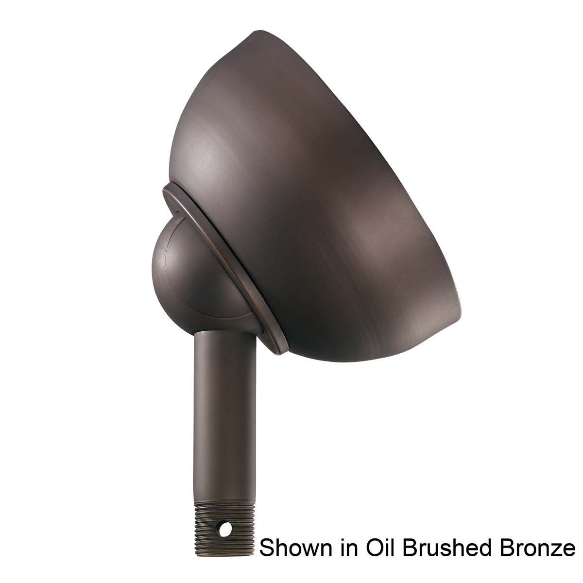 60 degree Slope Adapter for sloped or vaulted ceilings from 0 - 60 degrees. Includes stabilized mounting system. Designed for Indoor or Outdoor use and 1 inch O.D. Downrods only. Downrod not included.