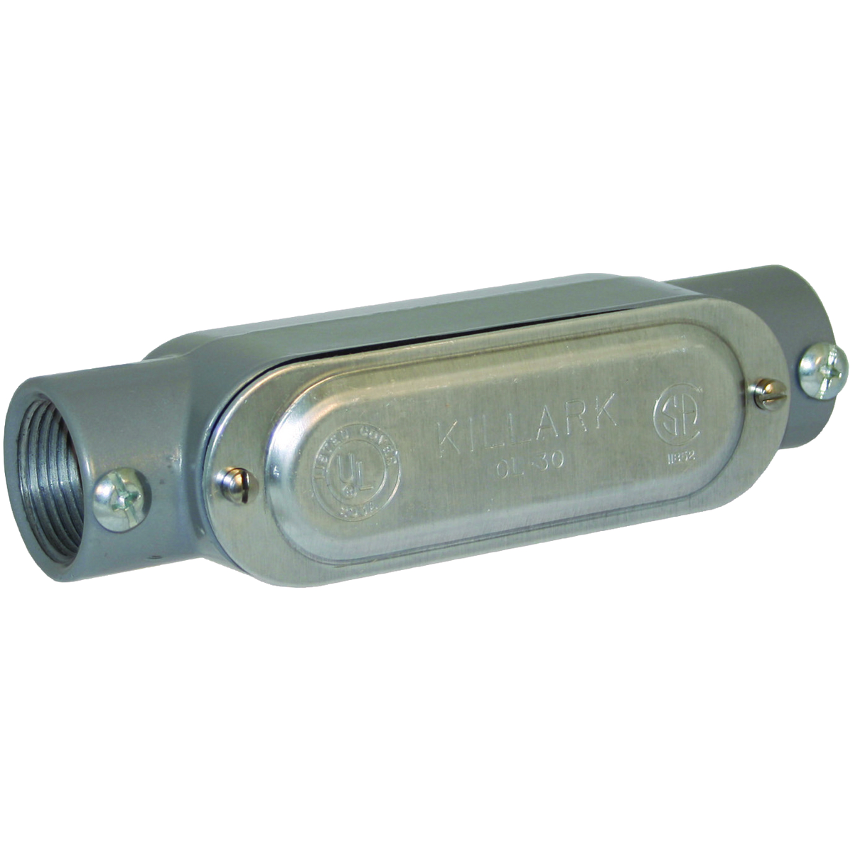 CO SERIES - ALUMINUM CONDUIT BODY WITH COVER AND GASKET - C TYPE - HUBSIZE 3/4 INCH - VOLUME 7.0 CUBIC INCHES
