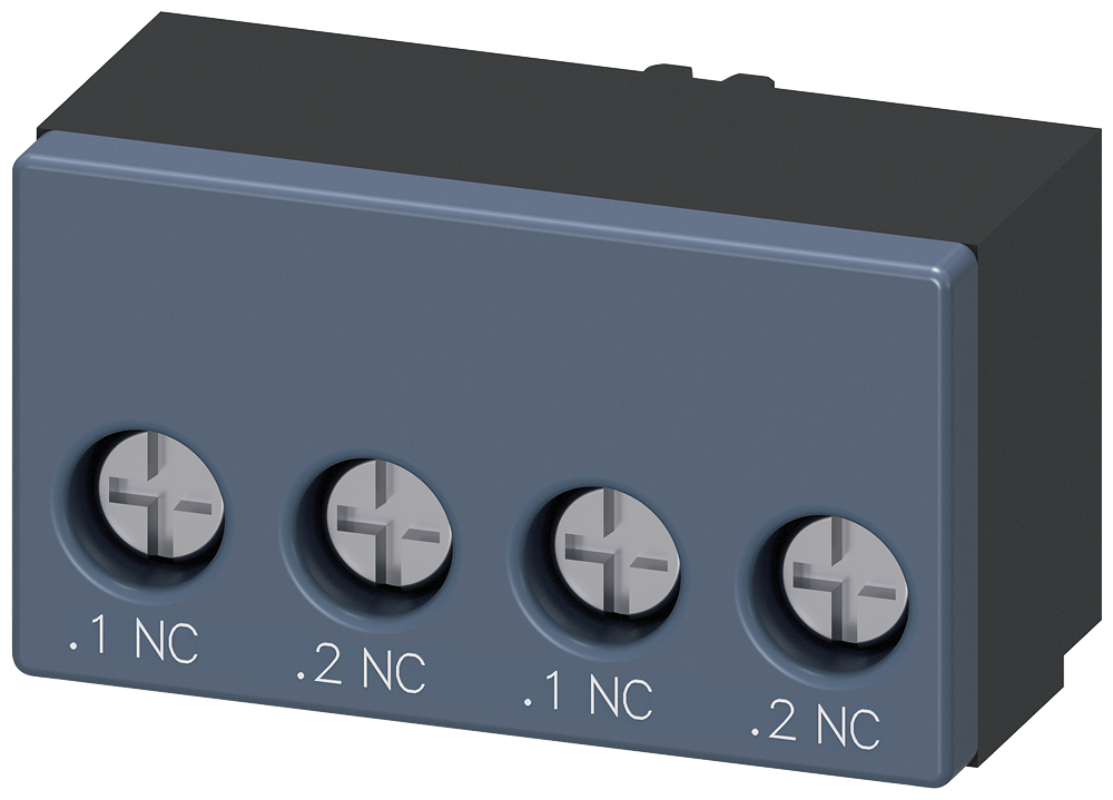 Auxiliary switch, 2 nc contacts, connection auxiliary circuit screw terminal