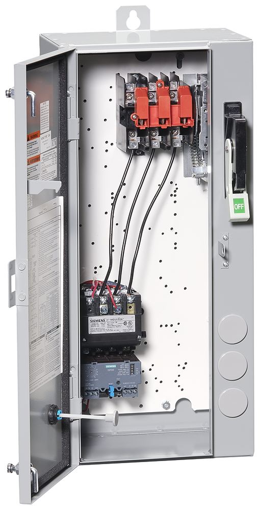 Non-reversing motor starter, Size 0, H2 Solid-state overload relay, OLR amp range 3-12A, 110V 50Hz / 120V 60Hz coil, Combination type, 30A non-fusible disconnect, Enclosure NEMA type 4/12, Water/dust tight for outdoors, Standard width enclosure