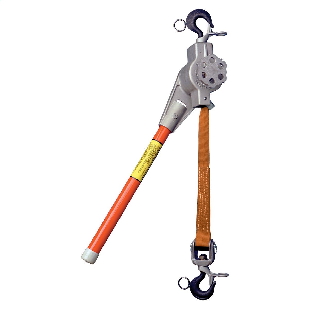 Product image for Hubbell Power PSC3090323 1 Ton Nylon Strap Regular Handle Ratchet Hoist