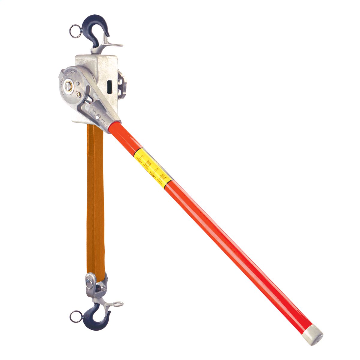 Product image for Hubbell Power PSC3120000 2 Ton Nylon Strap Regular Handle Ratchet Hoist
