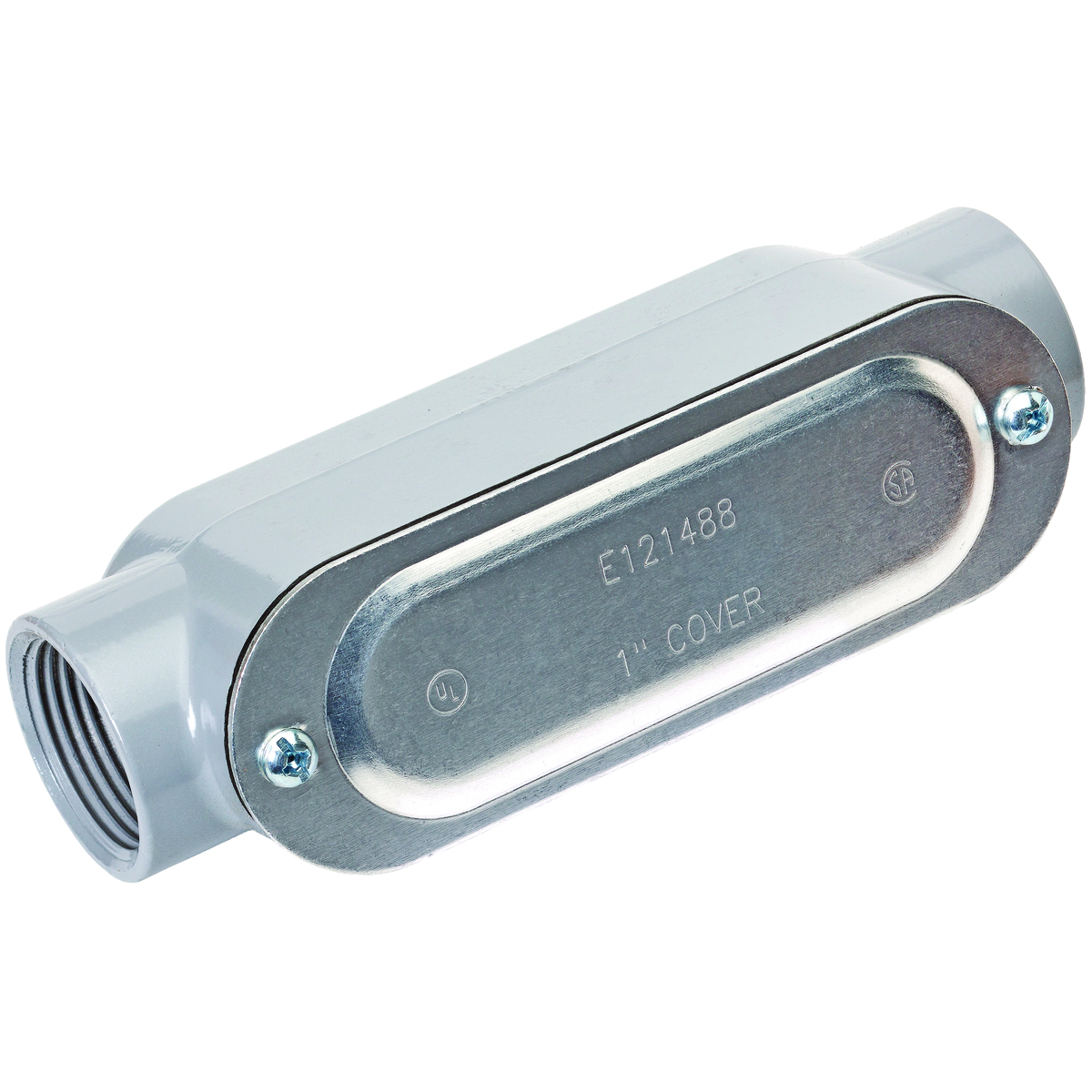 E SERIES - ALUMINUM CONDUIT BODY WITH COVER AND GASKET - C TYPE - HUBSIZE 3 INCH