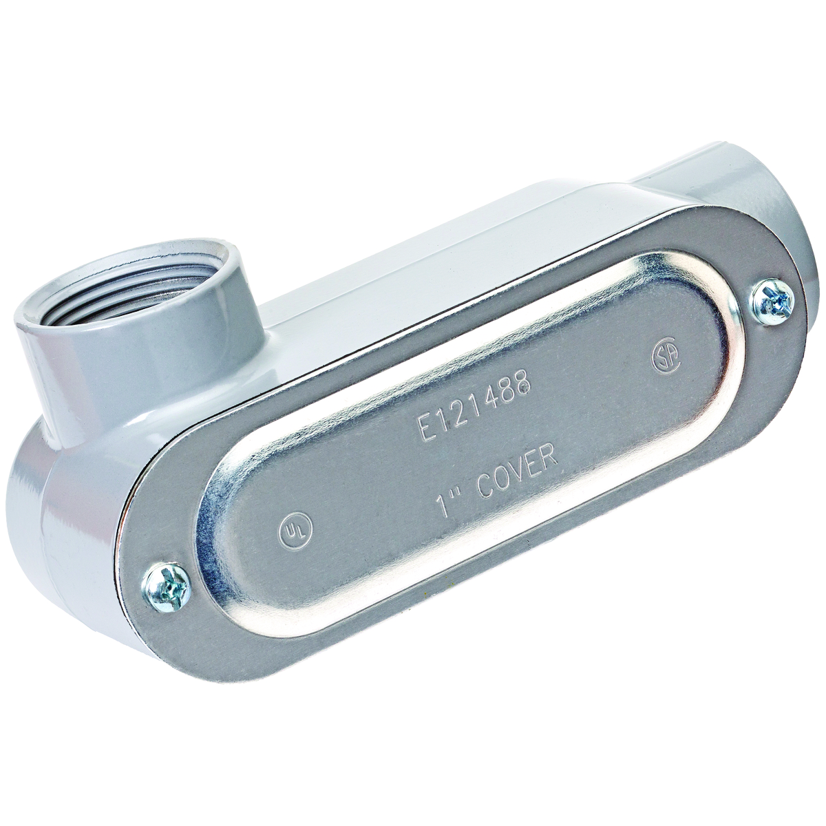 E SERIES - ALUMINUM CONDUIT BODY WITH COVER AND GASKET - LL TYPE - HUBSIZE 4 INCH