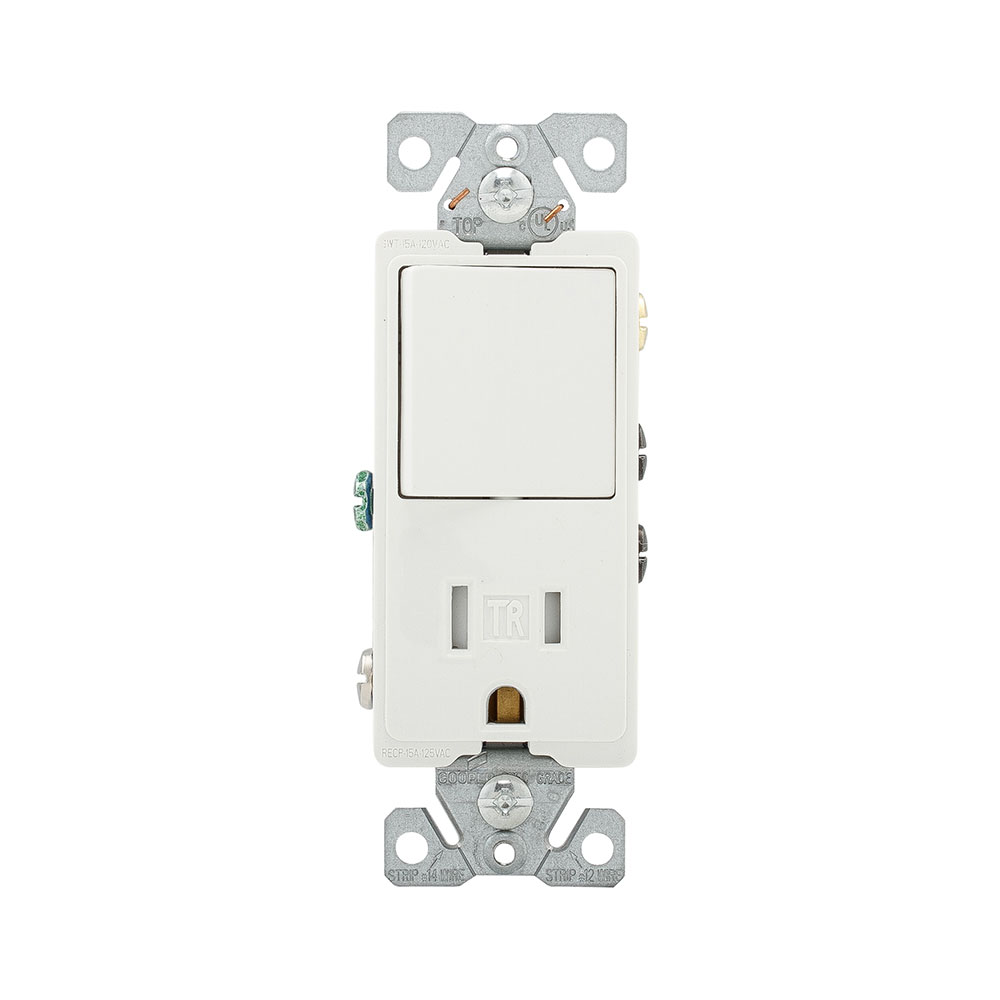 Swi/TR Deco Comb SP/Grd Recp 15A 25V  WH 4722509