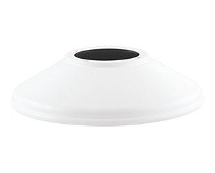 Straight Shade For LED Gooseneck Gooseneck, White