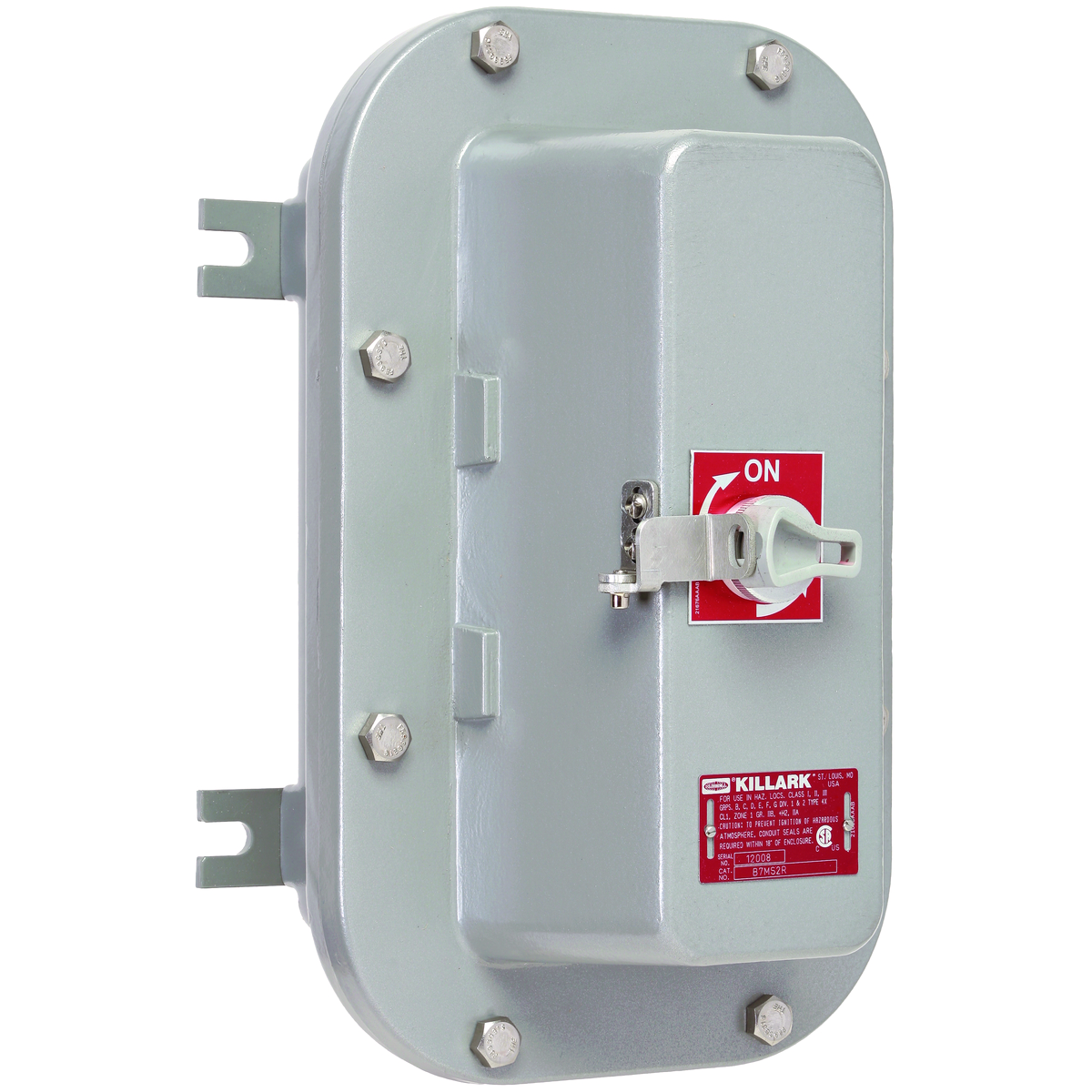 B7MS SERIES - ALUMINUM COMPACT ROTARY STYLE ENCLOSURE WITH MANUAL SQUARED IEC STARTER - B7EQ ENCLOSURE - 50HP MAX