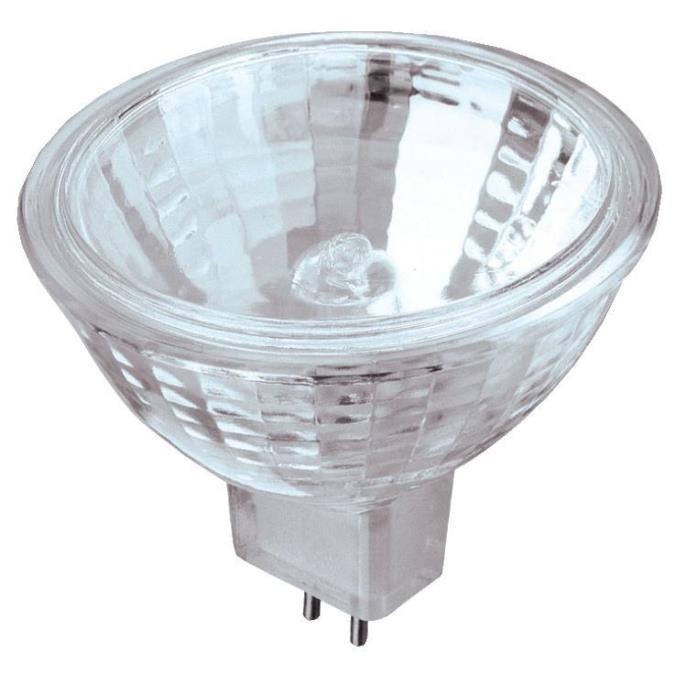 20W MR16 Halogen Low Voltage Xenon Flood Clear Lens GU5.3 Base, 12 Volt, Card, 2-Pack