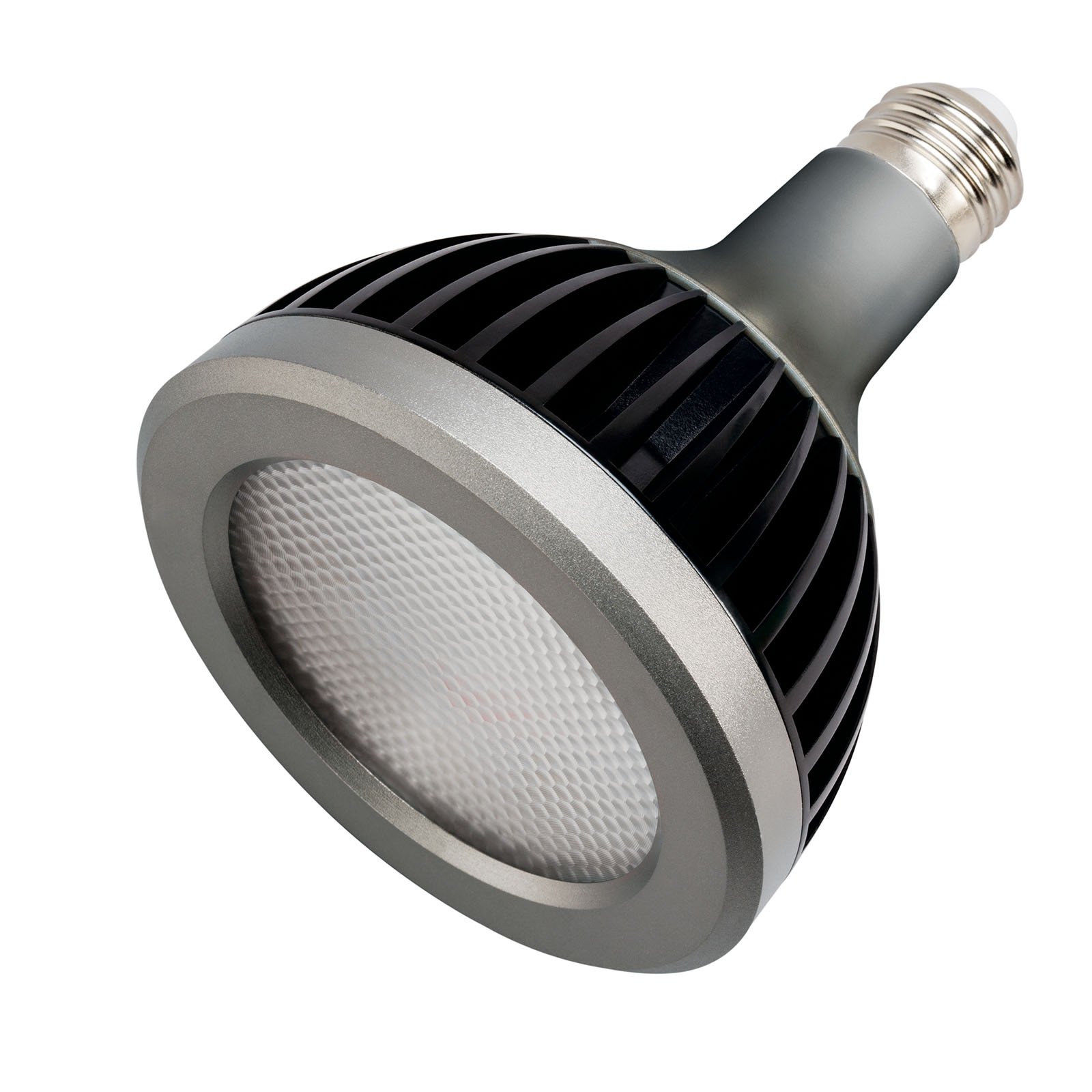 This wet location long neck PAR30 120V-277V LED lamp compares to the 50W Halogen. Featuring a 3000K pure white temperature, this lamp puts forth a 40-degree flood beam spread angle.