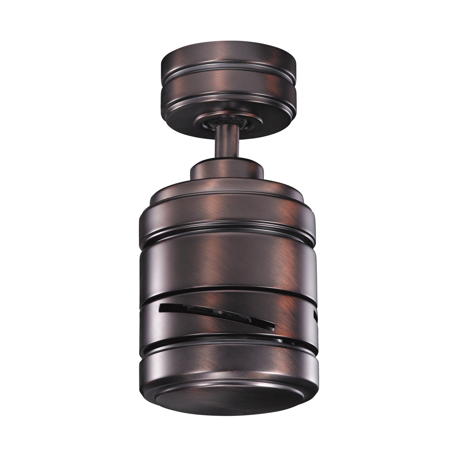 This unique Arkwrightâ„¢ fan is sure to leave a lasting impression in your home. Constructed from steel, this design features an Oil Brushed Bronze finish that will create a strong accent for any space. Motor assembly (300146), light kits (380047, 338203) and blades (370025, 370026, 370027, 370028, 370029 & 370030) Sold Separately. This item is Energy Star-certified when paired with blades 370027 or 370030.