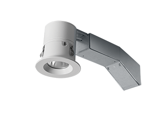 Remod 2 Inch Rnd 8W, 2700k, Dimmable Triac Wallwash 1/2 Inch Trim, White Ring