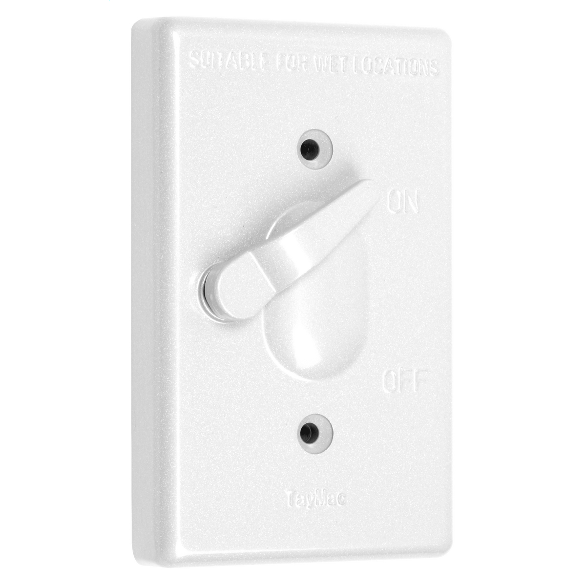 1G VERTICAL WP COVER TOGGLE WHITE