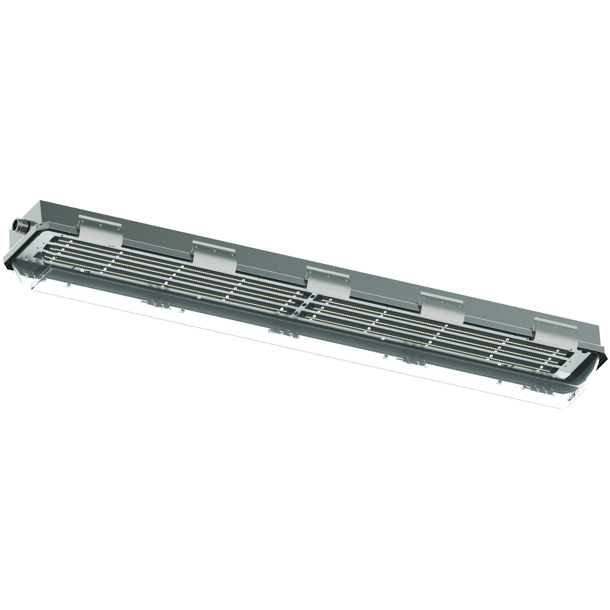 LZ2SL SERIES - STAINLESS STEEL 120 WATT LINEAR LED LIGHT FIXTURE -120-277VAC AT 50/60HZ - HUB SIZE 3/4 INCH NPT