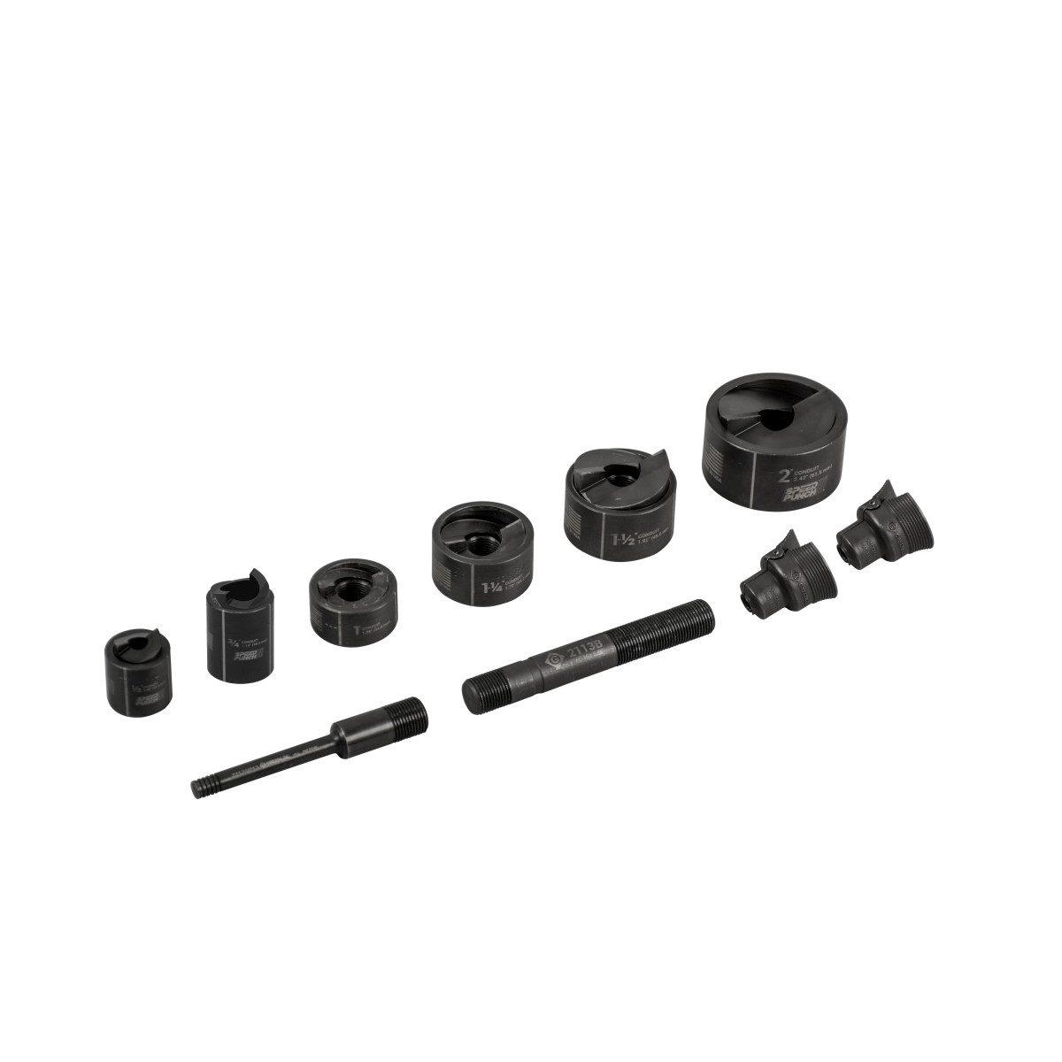 Product image for Greenlee 7216SP Speed Punch Set 1/2 To 2ms