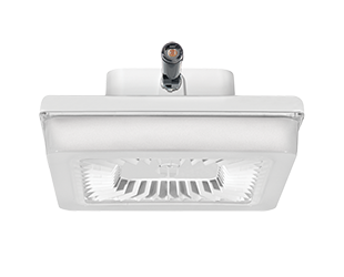 Porto Xl 18 inch 105W, 3000k, LED 120V Swivel Photocell, polycarbonate Lens, White