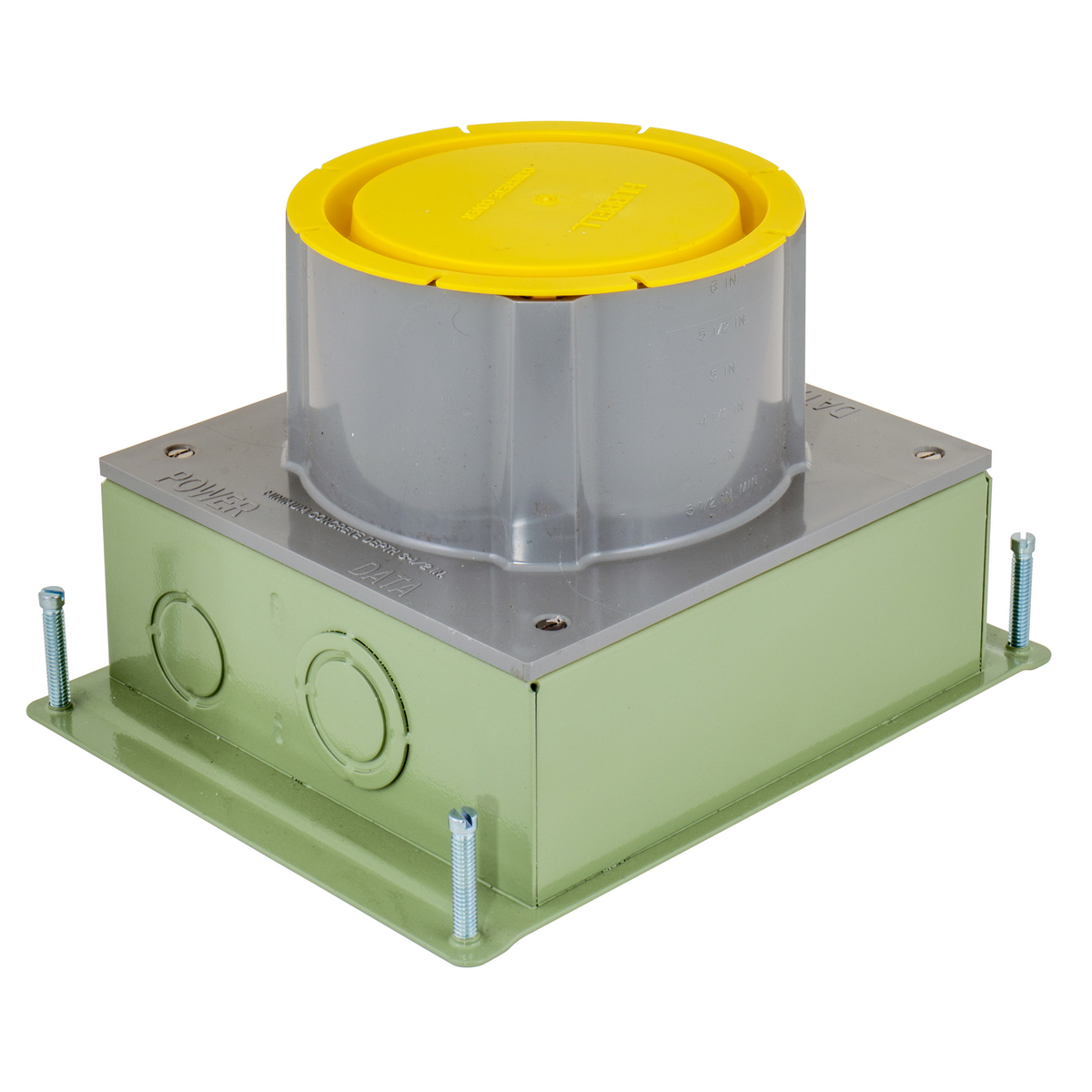 Product image for Hubbell S1SFBCRFLOORBOX, SYSTEM ONE, STEEL, EPOXY PAINT