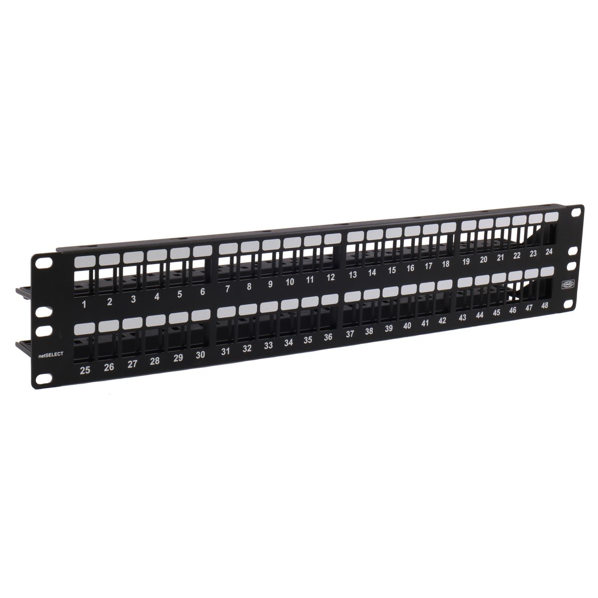 Hubbell Premise Wiring Products, Copper Solutions, Patch Panel,Unloaded, NetSelect, 48-Pair, 19