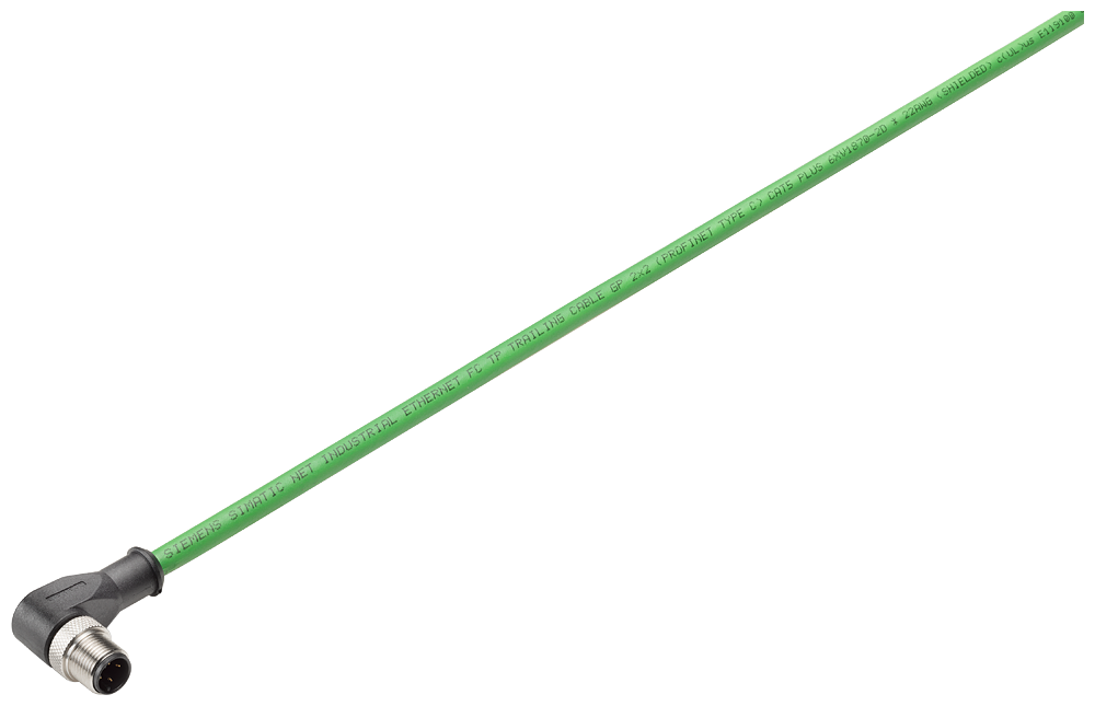 IE CONNECTING CABLE M12-90/M12-90. PREASSEMB. M12 CONNECT. (D-CODED). M12 CONNECT. (D-CODED). LENGTH 1M