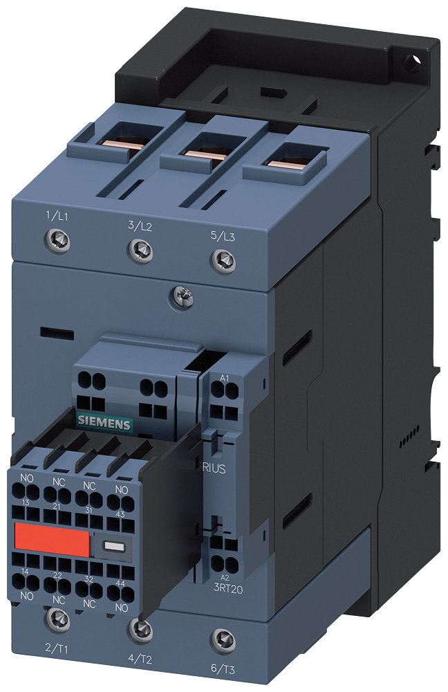 CONTACTOR. AC3 55KW/400V. 2NO+2NC. 20-33VAC/DC. 3-POLE. 3NO. SIZE S3. SPRING-TYPE TERMINALS. INTEGRATED VARISTOR. PERM. MOUNT. AUX. SWITCH