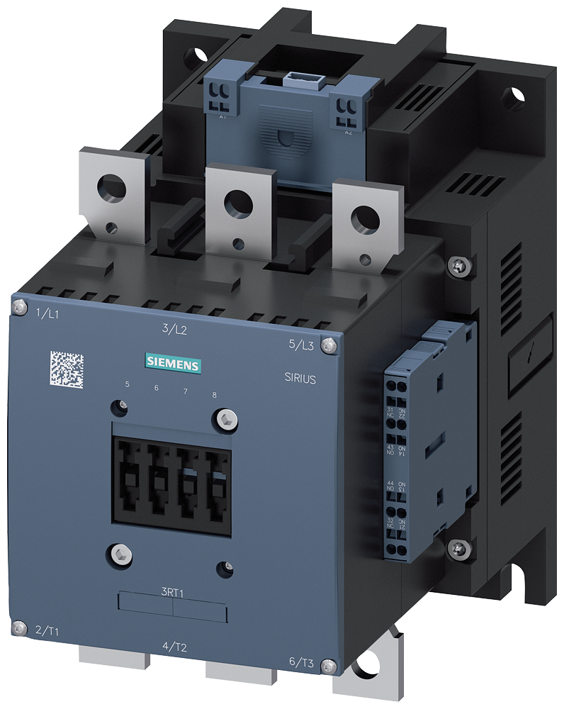 CONTACTOR. 132KW/400V/AC-3 AC(50...60HZ)/DC OPERATION UC 200-277V AUXILIARY CONTACTS 2NO+2NC 3-POLE. SIZE S10 BAR CONNECTIONS ELECTRONIC OPERATING MECHANISM WITH 24 V DC PLC INTERFACE CAGE CLAMP TERMINAL