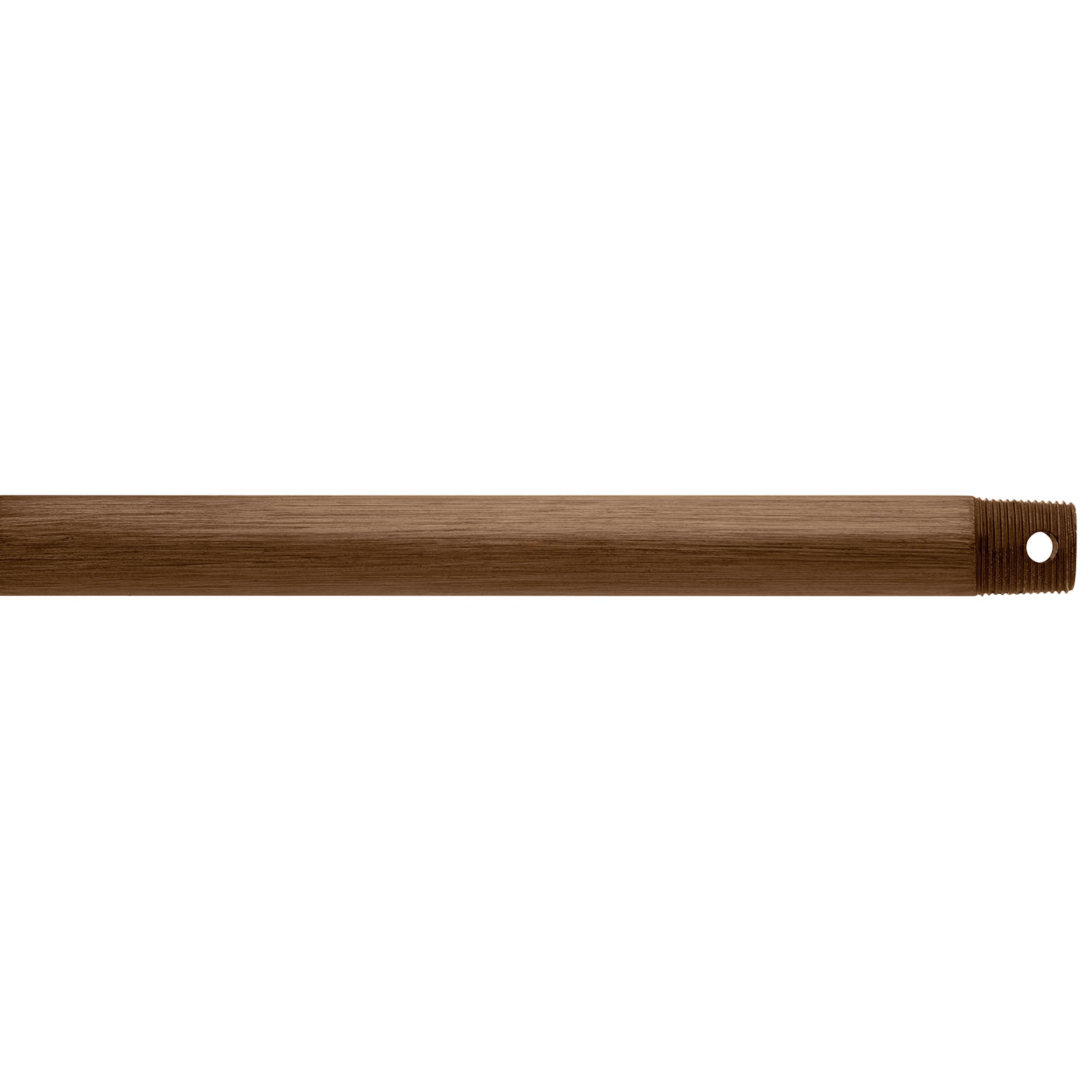 A ceiling fan support basic, this 12 inch fan down rod accessory features a classic Walnut finish.