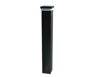 Bollard Square 42 Inch 12W, Dimmable, 3000k, 90 Deg, Bronze