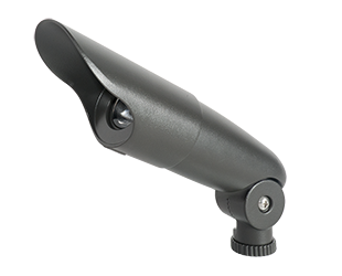 Fern LFlood, 6W,12V Ac, 2700k, LED Hood Spike8 Allen Key Textd, Bronze