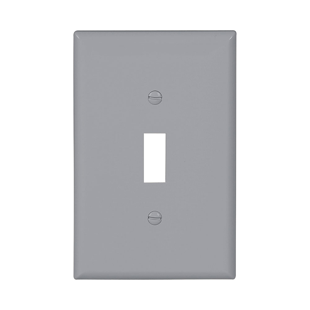 Wallplate 1G Toggle Poly Mid GY 4746574