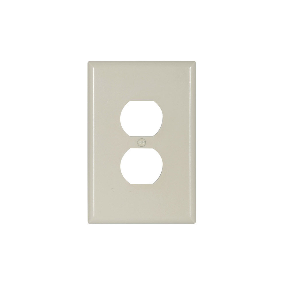Wallplate 1G Dup Recp Thermoset Ovr LA 4651175