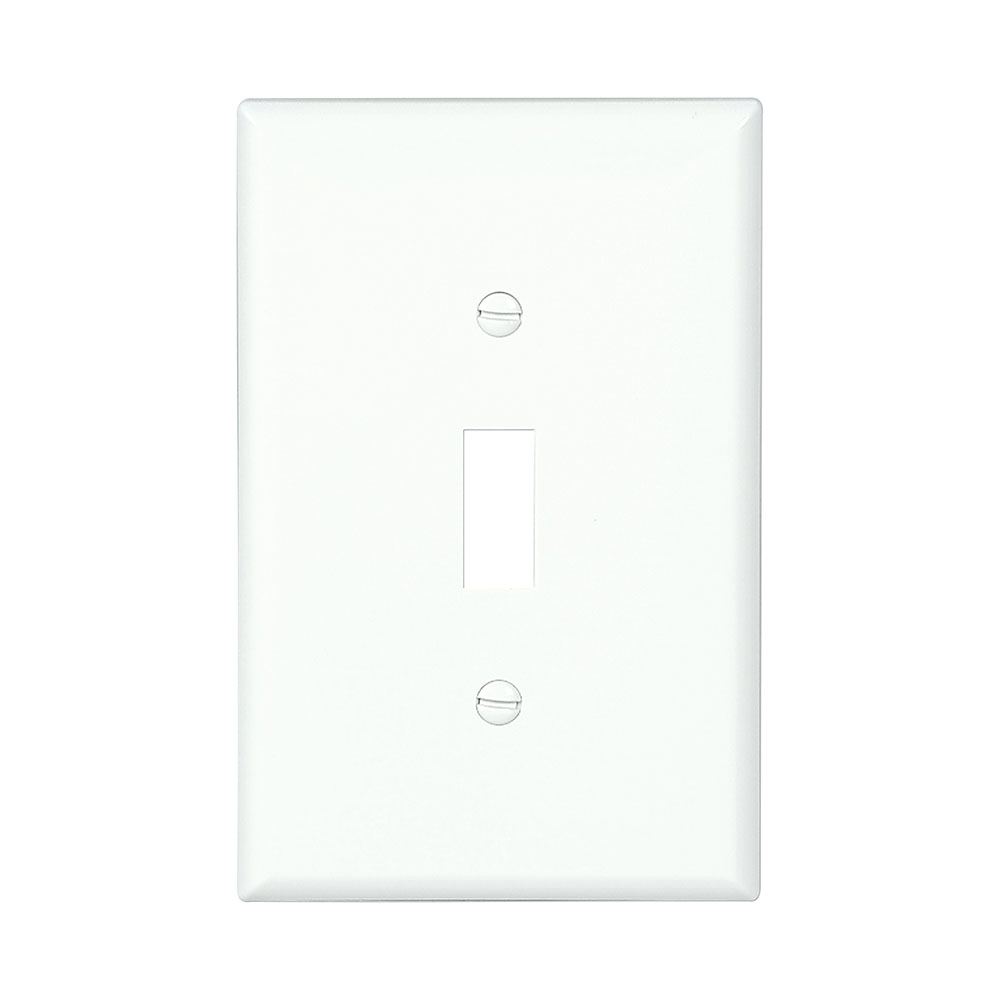 Wallplate 1G Toggle Poly Mid WH 10PK 4749391