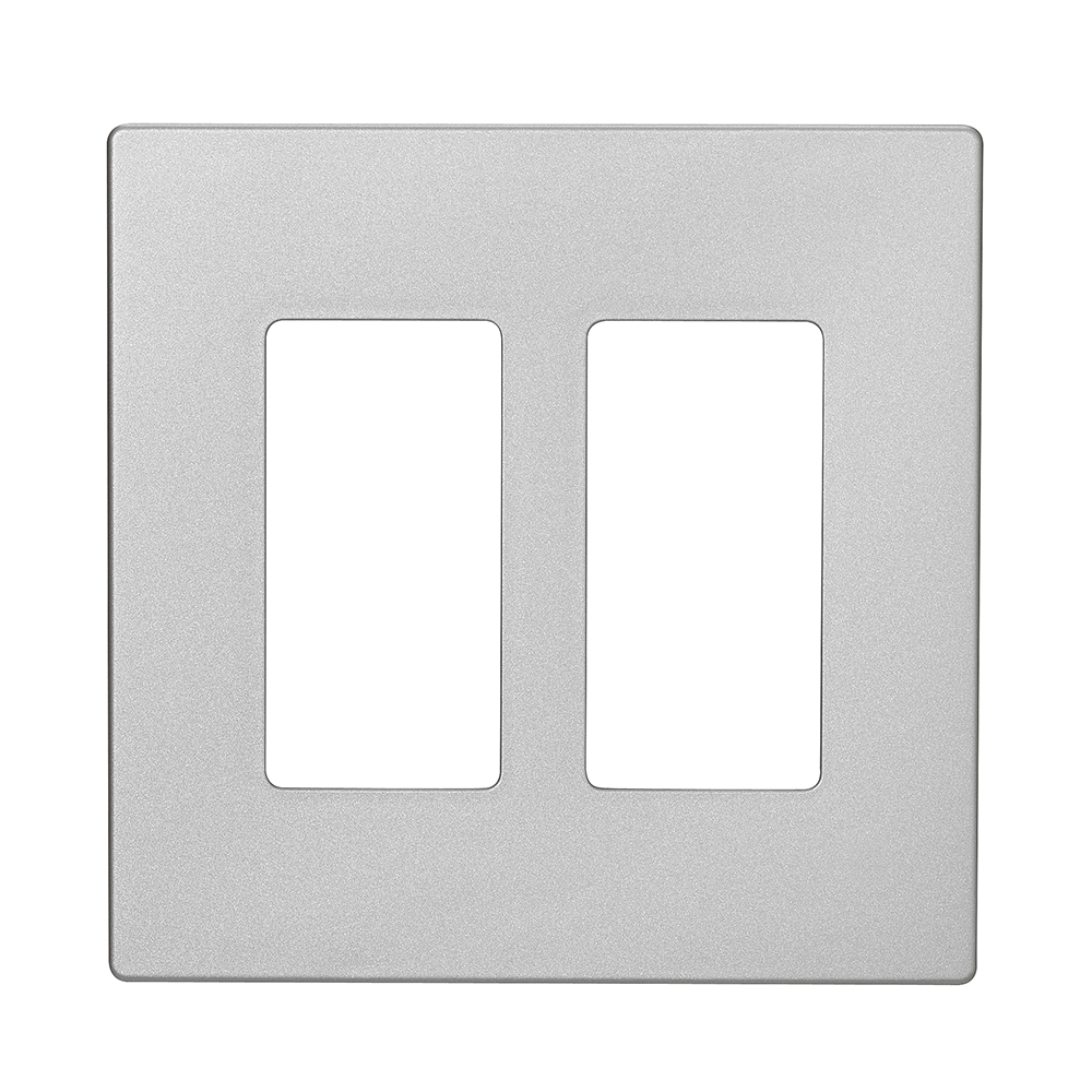 Wallplate 2G Deco Screwless Mid SG 4745355