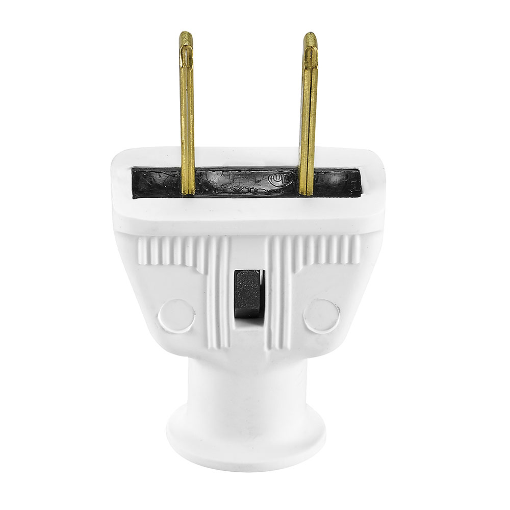 Plug Rubber 15A125V 2P2W Str  Non-Pol WH 4138805
