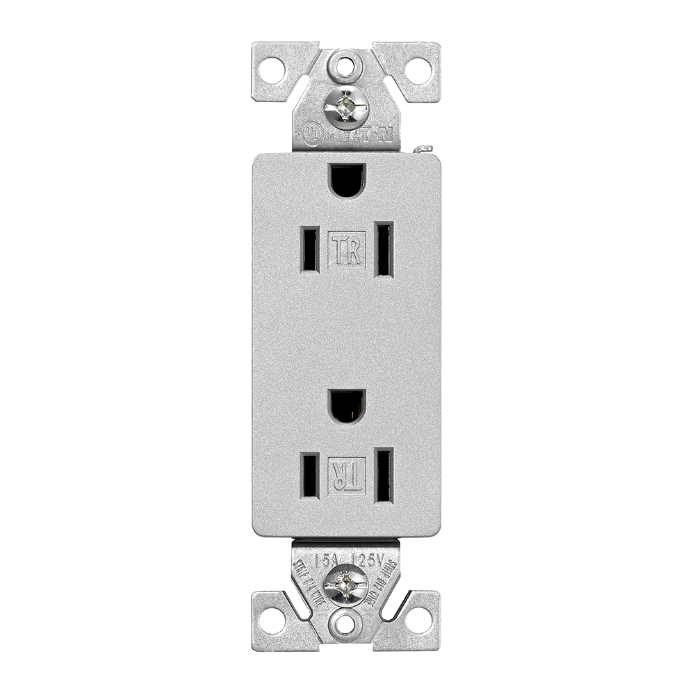 Recp TR Deco Duplex 15A 125V 2P3W SG 4745249