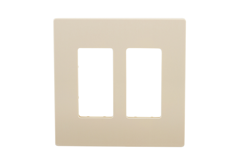 Wallplate 2G Deco Screwless Poly Mid AL 4655777