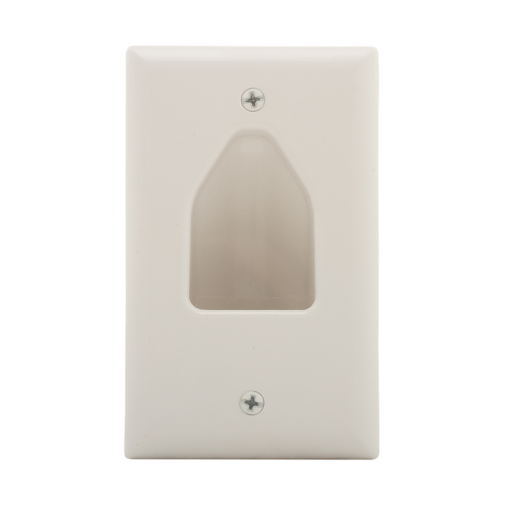Wallplate 1 Gang Multimedia Recessed WH 4665806