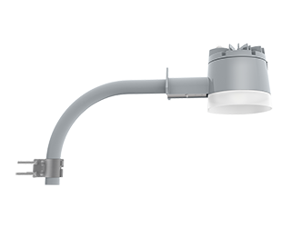 Yardblaster 60W, LED, 4000k, photocell(120-277V), 0-10V, Arm mount, Silver gray