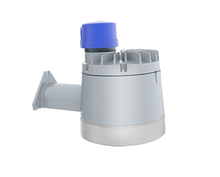 Yardblaster 60W, LED, 3000k, Twistlock Photocell Twistlock, 0-10V, Wall mount, Silver gray,