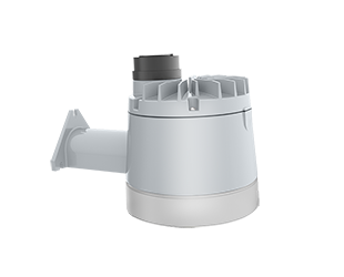 Yardblaster 60W, LED, 4000k, 5pin Recepticle, 0-10V, Dimmable, Wall mount, Silver gray,