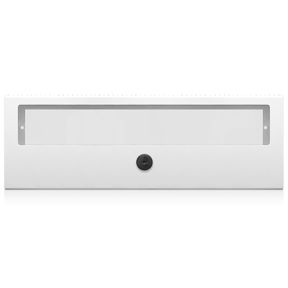 Locking Cover for 3-Gang Control Station, White, Title 24 compliant, ASHRAE 90.1 compliant