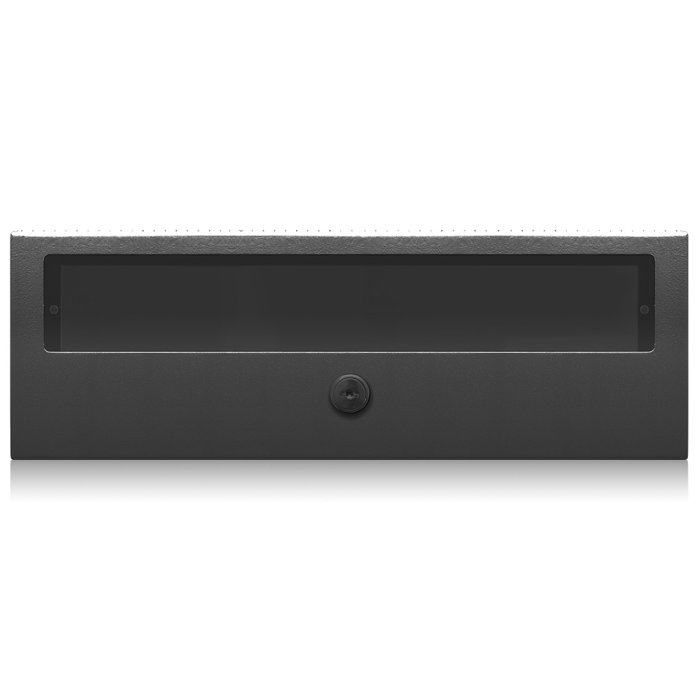 Locking Cover for 3-Gang Control Station, Black, Title 24 compliant, ASHRAE 90.1 compliant