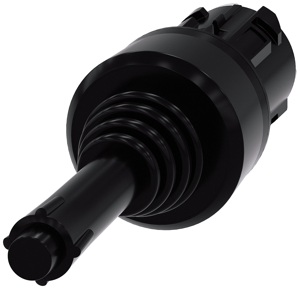 COORDINATE SWITCH. 22MM. ROUND. PLASTIC. BLACK. 4 SWITCH POSITIONS O-I-II-III. LATCHING. WITH MECHANICAL INTERLOCK