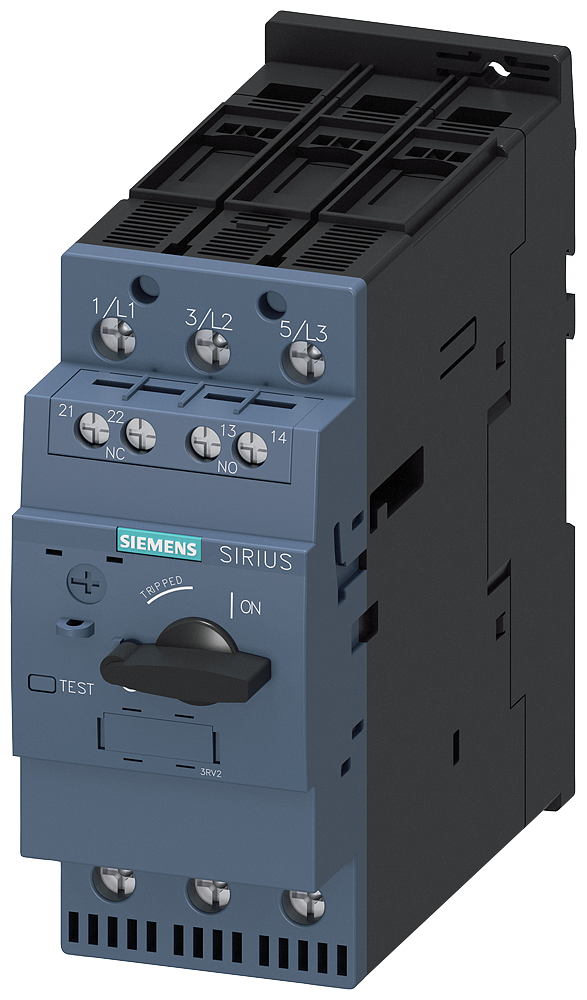 Circuit breaker size S2 for motor protection class 20 A-release 54...65 A N-release 845 A screw terminal Standard switching capacity with transverse auxiliary switches 1 NO+1 NC