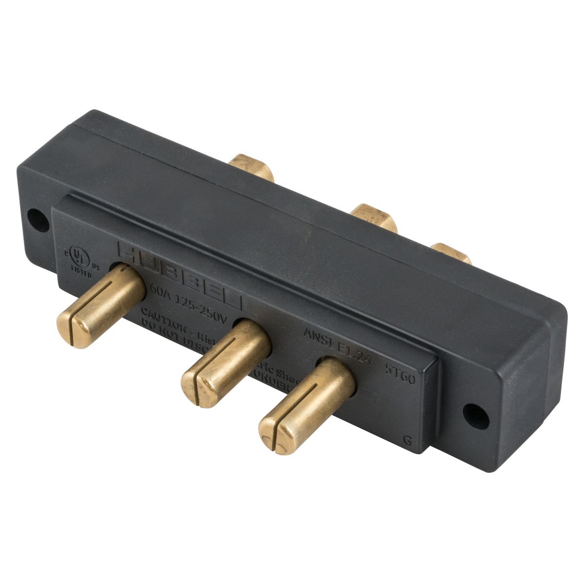 Product image for HWDK HBL60SPMRRT 60A STAGE PIN MALE