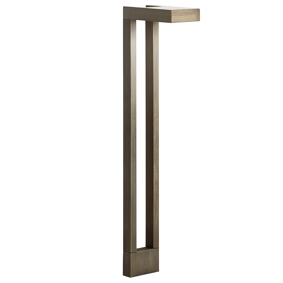 With a sleek, linear profile, the 12V LED Two Arm Path Light adds contemporary style along sidewalks, pathways and more. The diffused lens spreads smooth, even lighting across an area without hotspots or glare, while the Centennial Brass (CBR) finish makes a dramatic statement against the natural colors of a landscape. Fully compatible with various Kichler 12V LED drop-in lamps (sold separately) for easy installation and your choice of lighting outputs.