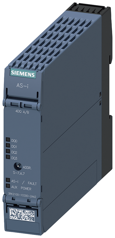 As-i slimline compact module IP20. a/b-slave. digital. 4dq spring-loaded terminals. 22.5mm 4x output transistor 2a
