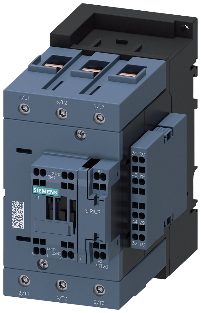 CONTACTOR. AC3 37KW/400V. 2NO+2NC. 110VAC 50HZ. 3-POLE. 3NO. SIZE S3. SPRING-TYPE TERMINALS
